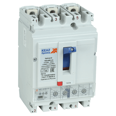 Выключатель автоматический OptiMat D250N-MR1-У3 | 137335 | КЭАЗ