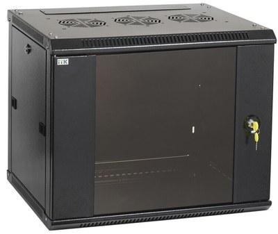 Шкаф LINEA W 6U 600x450 мм дверь стекло, RAL9005 | LWR5-06U64-GF | ITK