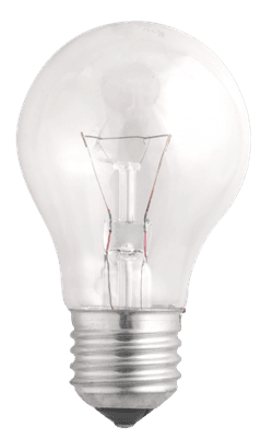 Лампа накаливания ЛОН 40Вт Е27 240В A55 clear (Б 230-40-5) | 3326623 | Jazzway