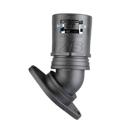 Фланец AT21/FL/45/BLB, 45°, полиамид 66/эластомер, черный/голубой, d21, 10 шт. в пачке | 7TCA296170R0228 | ABB