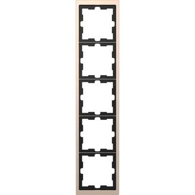 D-Life РАМКА 5-постовая, ШАМПАНЬ, SD | MTN4050-6551 | Schneider Electric
