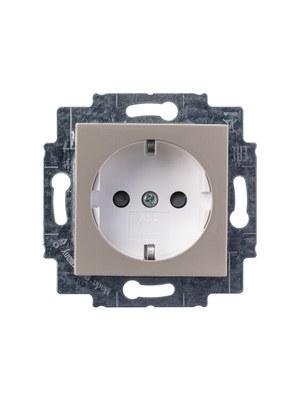 ABB Levit Кофе макиато / белый Розетка с з/к со шторками 16А | 5520H-A03457 18W | 2CHH203457A6018 | ABB