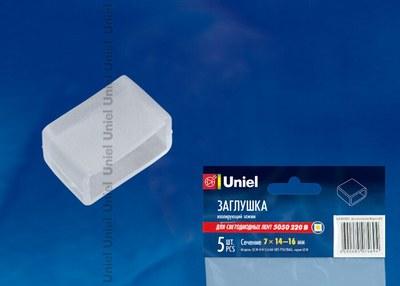 Заглушка для LED ленты 5050, 14-16 мм, прозрачный, UCW-K14 CLEAR 005 POLYBAG 5 шт/упак | 10836 | Uniel