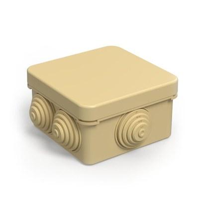 Коробка распределительная 40-0200-1001 для о/п безгалогенная (HF) сосна 70х70х40 (132шт/кор) IP55 | 40-0200-1001 | Промрукав