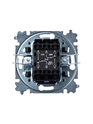 ABB Levit Серебро / дымчатый чёрный Переключатель 2-кл. | 3559H-A52445 70W | 2CHH595245A6070 | ABB
