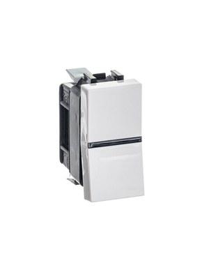 ABB Zenit Альп. белый Переключатель 1-клавишный (1 мод) | N2102 BL | 2CLA210200N1101 | ABB