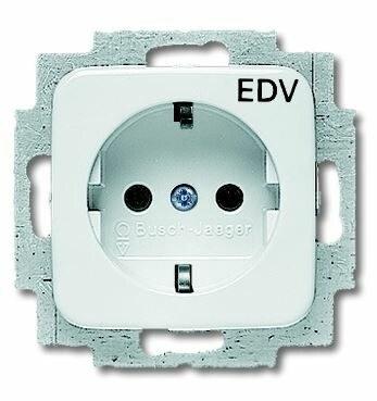 Розетка SCHUKO 16А 250В с маркировкой EDV, серия Reflex SI, цвет альпийский белый | 2011-0-6206 | 2CKA002011A6206 | ABB