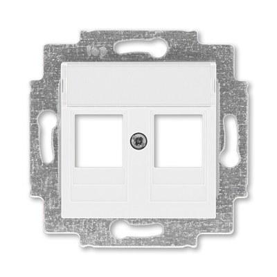 ABB Levit Белый Накладка с суппортом для информационных разъёмов | 5014H-A01018 03 | 2CHH291018A4003 | ABB