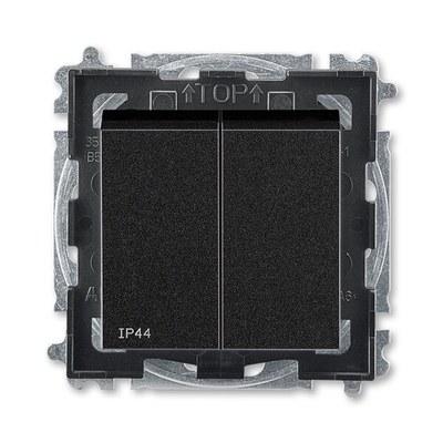 ABB Levit Антрацит / дымчатый чёрный Выключатель 2-кл. IP44 | 3559H-A05940 63 | 2CHH595940A4063 | ABB