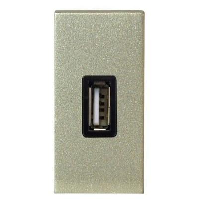 ABB Zenit Шампань Механизм USB зарядного устройства, 1М, 750 мА | N2185 CV | 2CLA218500N1901 | ABB