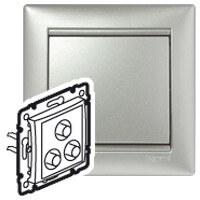 Valena Алюминий Розетка 3 RCA | 770284 | Legrand