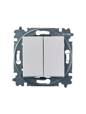 ABB Levit Жемчуг / ледяной Переключатель 2-кл. | 3559H-A52445 68W | 2CHH595245A6068 | ABB