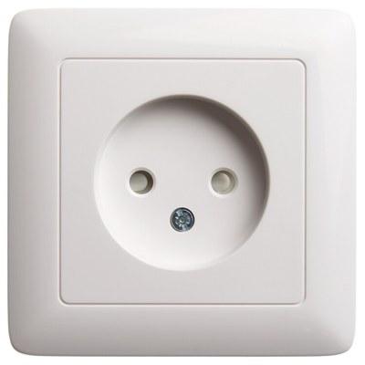 ХИТ С/У Белый Розетка б/з со шторками, 16А, 250В | RS10-135-B | SE