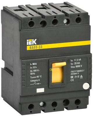 Авт. выкл. ВА88-33 3Р 50А 35кА | SVA20-3-0050 | IEK