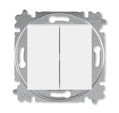 ABB Levit Белый / ледяной Переключатель и кнопка с перекидным контактом | 3559H-A53445 01W | 2CHH595345A6001 | ABB