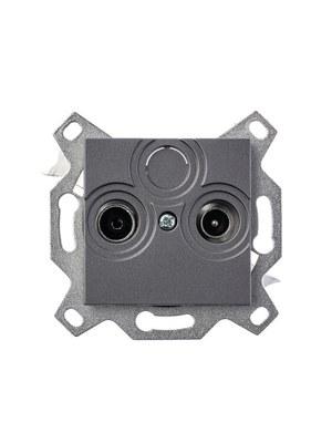 ABB Levit Сталь Розетка TV-R проходная 7дБ | 5011H-A03607 69W | 2CHH083607A6069 | ABB