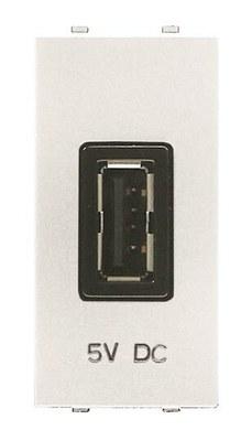 Механизм USB заряд. уст, 1М, 2000 мА, 5В, Zenit, Альп. Белый | 2CLA218520N1101 | ABB
