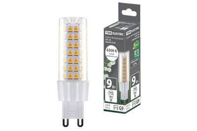 Лампа светодиодная G9-9 Вт-230 В-6500 К, SMD, 21,5x70,5 мм | SQ0340-0230 | TDM