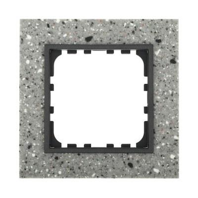 Рамка 1-постовая из декоративного камня (серый гранит) LK60 | 864179 | Ecoplast