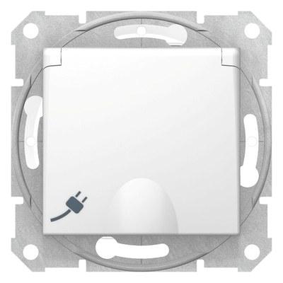 Sedna Белый Розетка 16А IP44 с з/к, с крышкой, cо шторками, быстрозаж. клеммы | SDN3100521 | Schneider Electric