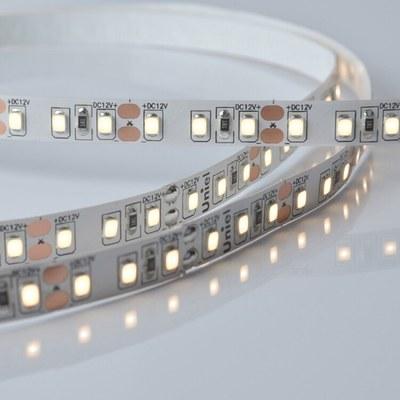 Лента светодиодная теплый белый свет 3000К ULS-M13-2835-120LED/m-8mm-IP20-DC12V-9,6W/m-5M-3000K PROFI | UL-00004364 | Uniel