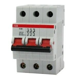 Рубильник 3 пол. E203r 80A рычаг красный | 2CDE283001R0080 | ABB