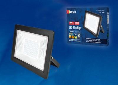 Прожектор светодиодный ULF-F19-70W/4000K IP65 175-250В BLACK 70вт 4000К черный | UL-00005154 | Uniel
