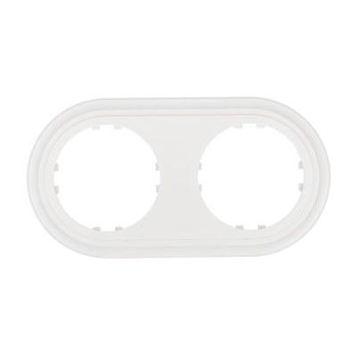 Рамка 2-постовая круглая (белый) Vintage-Classic | 889204-1 | Ecoplast