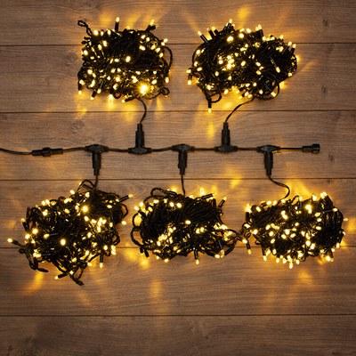 Гирлянда "LED ClipLight" 24V, 5 нитей по 20 метров, цвет диодов ТЕПЛЫЙ БЕЛЫЙ | 323-506 | NEON-NIGHT
