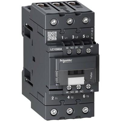 Контактор EVERLINK AC3 3Р 440В 80A катушка управления 380В AC 50/60ГЦ | LC1D80AQ7 | Schneider Electric