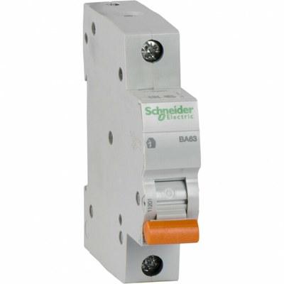 Выключатель автоматический однополюсный ВА63 6А C 4,5кА | 11201 | Schneider Electric