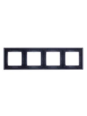 ABB Levit Сталь / дымчатый чёрный Рамка 4-ая | 3901H-A05040 69W | 2CHH015040A6069 | ABB