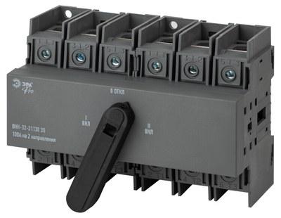 Выключатель-разъединитель ВНК-32-31130 PRO mvr30-3-100E 3П 100А на 2 направления с фронтальной рукояткой управления | Б0054014 | ЭРА