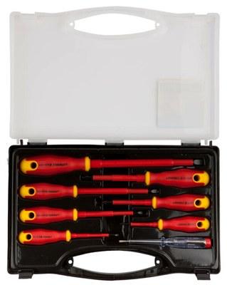 Набор "PROFI" "ELECTRO": Отвертки диэлектрические, тестер, 100-250В, Cr-V, 8шт | 25145-H8_z01 | STAYER