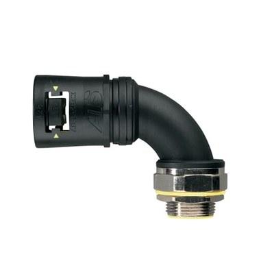 Фитинг AT42/M50/CS90/BLY, 90°, РА66/никел.латунь/эласт., черный/желтый, резьба M50, d42, 2 шт. в пачке | 7TCA296170R0657 | ABB