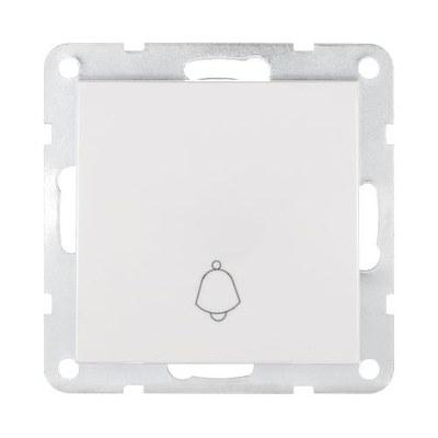 Выключатель-кнопка 1-кл. (схема 1Т) 10 A, 250 B (белый) LK60 | 860504 | Ecoplast