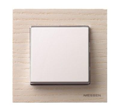 Рамка 1-постовая, серия SKY, цвет дерево белый ясень|2CLA857100A2001| ABB