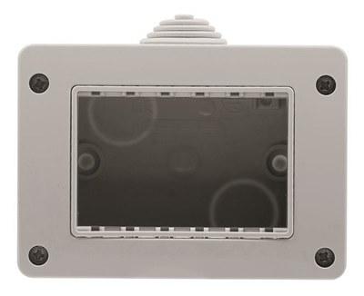 ABB Zenit Коробка IP55 для открытой установки на 3 модуля, Zenit/Stylo | N3391 | 2CLA339100N1101 | ABB