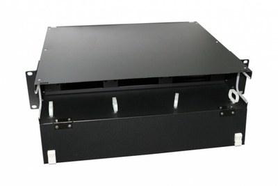 Патч-панель FO-19BX-2U-F0-6xSLT-W120H32-EMP 19”уни,пуст.корп.,2U,фикс.рама гориз.,6сл.(3х2),вм6 FPMпан.с ад/6 CSS оп.кас120х32мм | 48169 | Hyperline