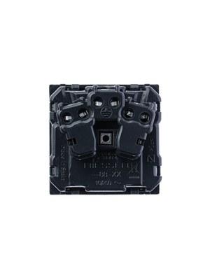 ABB Zenit Антрацит Розетка с/з с защитными шторками с крышкой (2 мод) | N2288.1 AN | 2CLA228810N1801 | ABB