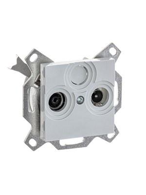 ABB Levit Серый Розетка TV-R проходная 7дБ | 5011H-A03607 16W | 2CHH083607A6016 | ABB