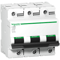 Выключатель автоматический трехполюсный C120N 100А C 10кА | A9N18367 | Schneider Electric