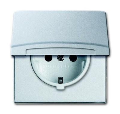 Розетка SCHUKO, 20 EUGKB-33-101, с крышкой, со шт., Allwetter44, IP44, серебр. алюминий, 16А, 250В. | 2064-0-0293 | 2CKA002064A0293 | ABB