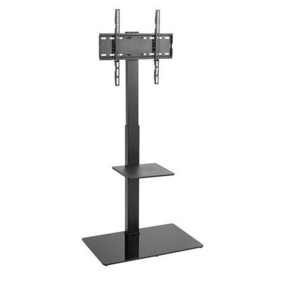 Напольная стойка с кронштейном для телевизора 32"-55" дюймов REXANT с дополнительной полкой для медиаоборудования серия Profi |38-0317 | REXANT