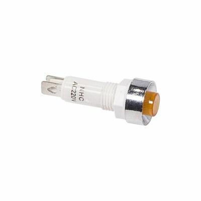 Индикатор c ОТРАЖАТЕЛЕМ ?10 220V желтый | 36-4753 | REXANT