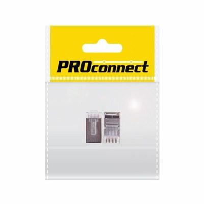 Разъем сетевой LAN на кабель, штекер 8Р8С (Rj-45), под обжим, в экране, (2шт.) (пакет) PROconnect | 05-1023-8 | PROconnect