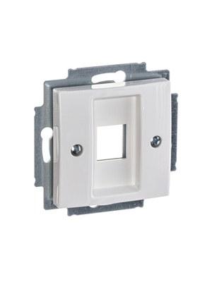 ABB Basic 55 Альп. белый Плата центральная 1-я для коммуникац розеток 0210, 0211 и 0219 | 1753-0-0213 | 2CKA001753A0213 | ABB
