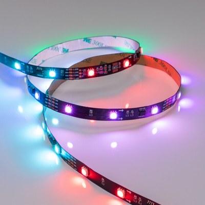 Лента светодиодная SPI-5000-5060-30 12V Cx3 RGB-Auto (Black 10mm, 6.5W, IP20) | 024599(1) | Arlight