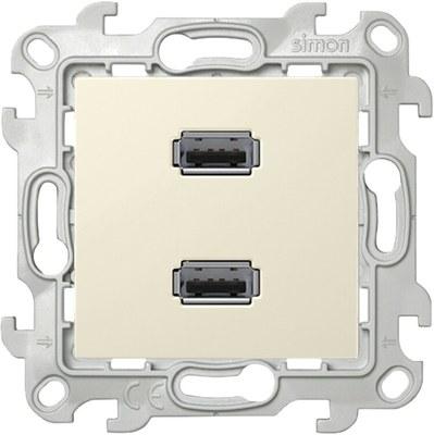 Simon 24 Сл. кость Коннектор 2хUSB | 2411090-031 | Simon