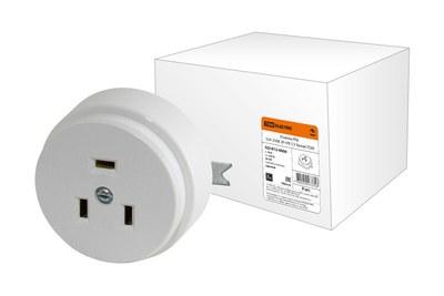 Розетка РШ 32А 250В 2Р+РЕ СУ белая | SQ1812-0006 | TDM